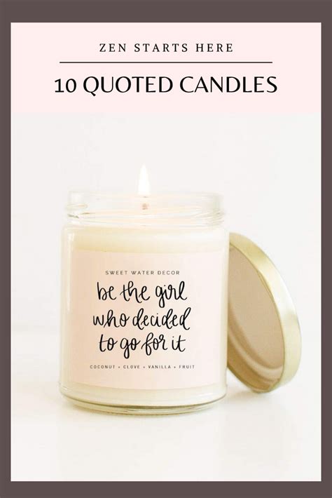 Candles With Cute Quotes Candle Quotes Vinyl Candle Candles