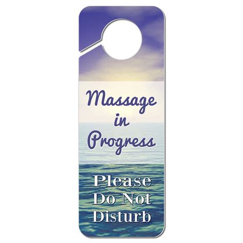They do not store directly personal information, but are based on uniquely identifying your browser and internet device. Do Not Disturb Plastic Door Knob Hanger Sign Massage in ...