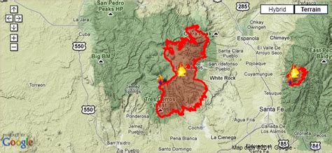 Where Are The Fires In New Mexico Map Tourist Map Of English