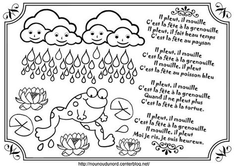 Comptine Il Pleut Il Mouille Illustr E Par Nounoudunord Imprimer Le