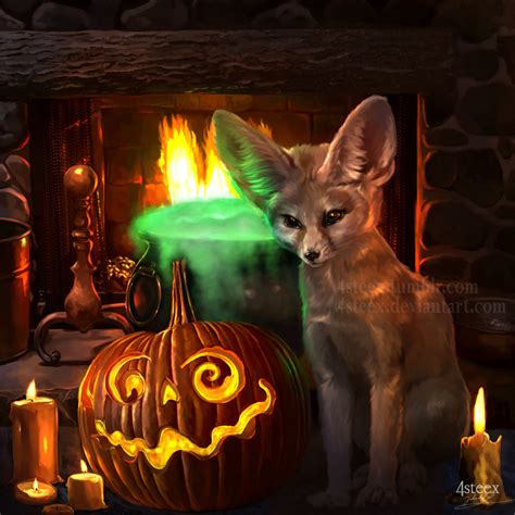 Halloween Fox By 4steex On Deviantart
