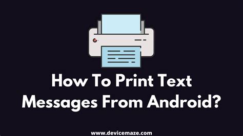 How To Print Text Messages From Android 2 Easy Methods