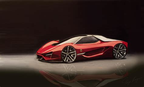 Ferrari Concept Car Art By Tonyregan On Deviantart
