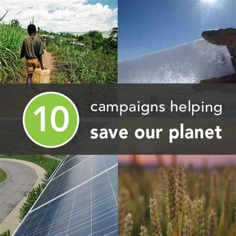 10 Projects Saving The Earth Save Earth Our Planet Campaign