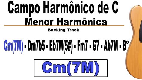 Campo Harmonico De C Menor Harmônica Backing Track Youtube