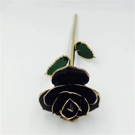 Buy Rare Black Rose 24k Gold Plated Real Rose Fancy
