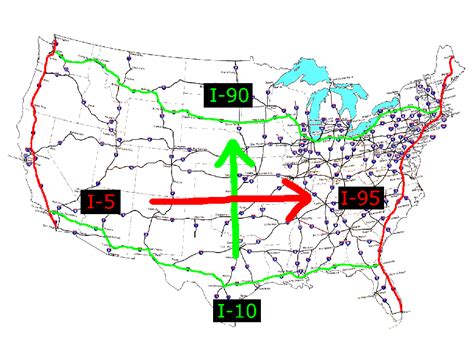 Us Map Interstates Us Map With Interstate Routes Eleg