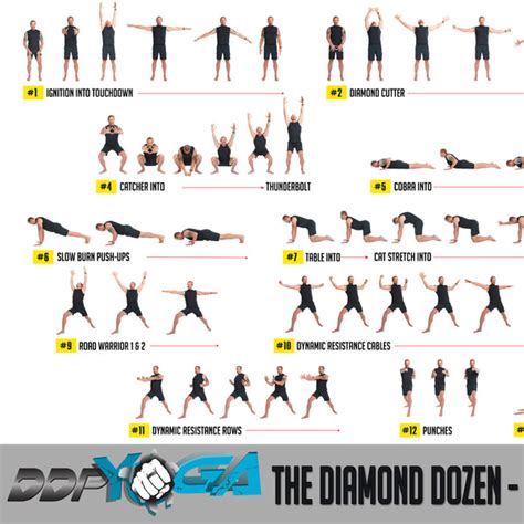 Diamond Dozen Poster Ddp Yoga