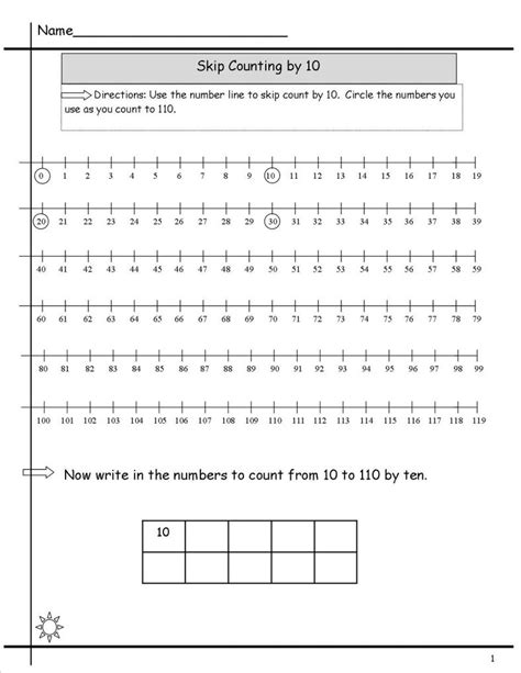 Skip Count By 10 Worksheets Activity Shelter