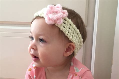 Knit Baby Headband Knitted Baby Headbands Baby Girls Etsy