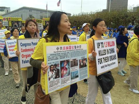 Thousands Of Falun Gong Members March On Sfs Market Street