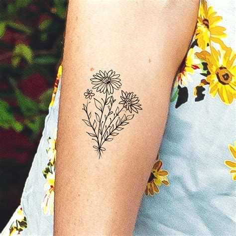 Daisy Temporary Tattoo By Lena Fedchenko Set Of Lupon Gov Ph
