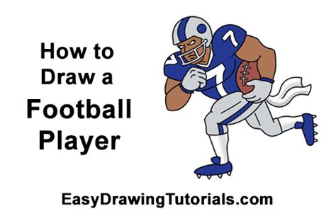 How to Draw a Football Player VIDEO & Step-by-Step Pictures