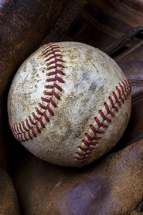 Baseball Close Up Photograph By Garry Gay