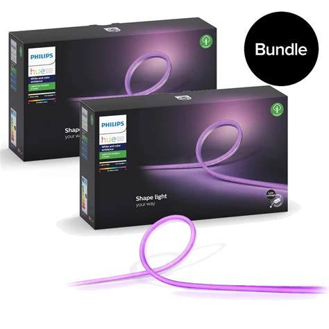 Buy Philips Hue - 2x Lightstrip Outdoor 5m - White & Color Ambiance ...