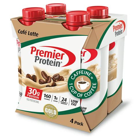 Premier Protein Shake Café Latte 30g Protein 11 Fl Oz 4 Ct