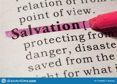 Join us for clear, insightful audio guides as kris langham walks through each chapter in just ten. Definition of salvation stock image. Image of text, word ...