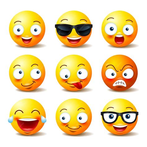 Premium Vector Emoji Set