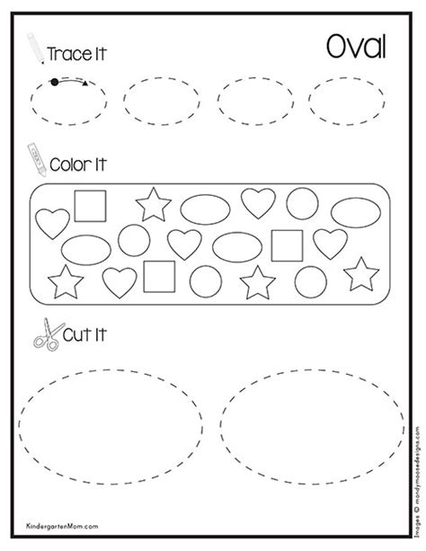 Oval Shape Worksheets For Preschool Worksheet24