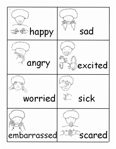 Sign Language Printable Worksheets Best Of Materials For Teaching