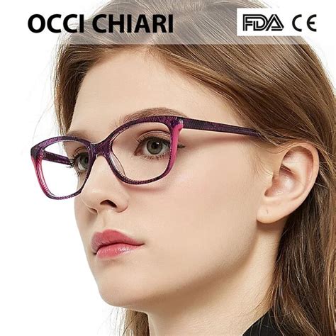 Occi Chiari 2018 Fashion Rectangle Myopia Glasses Women Clear Lens