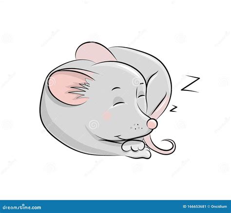 Cute Cartoon Mouse Stock Vector Illustration Of Icon 166653681