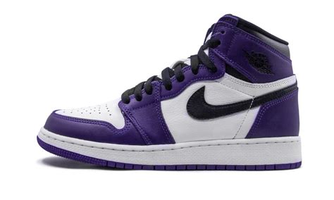 Jordan 1 Retro High Court Purple White Gs 575441 500 Restocks