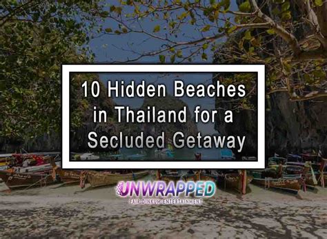 10 Hidden Beaches In Thailand For A Secluded Getaway