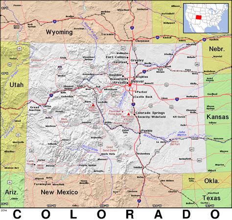 Co · Colorado · Public Domain Maps By Pat The Free Open Source