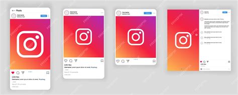 Premium Vector Instagram Social Media Post Vector Mockup Template