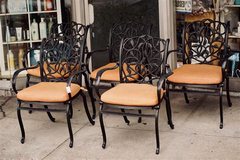 Uhuru Furniture And Collectibles Sold 99492 5 Wrought Iron Outdoor