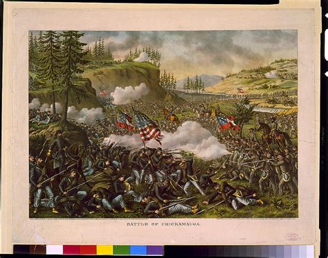 Battle Of Chickamauga Sept 19 And 20 1863 Federal Gen