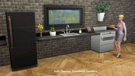 Floating Counters By Snowhaze Ts4bb Sims 4 Sims Sims 4 Kitchen