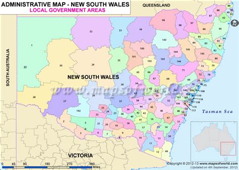 Four sydney lga's placed into lockdown. New South Wales Local Government Areas Map
