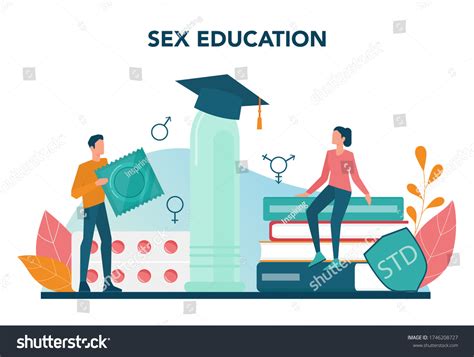 Sexual Education Concept Sexual Health Lesson Stock Vector Royalty Free 1746208727 Shutterstock