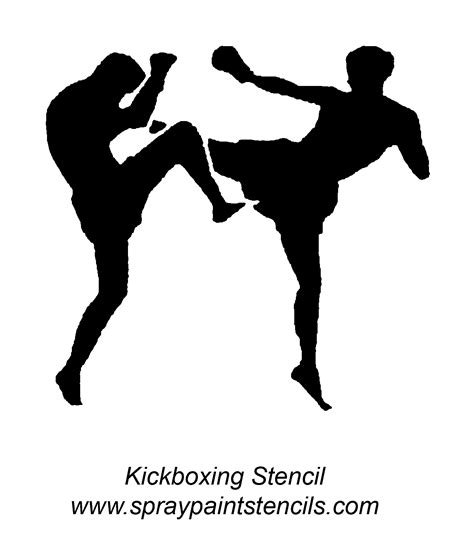 Kickboxing Stencil Craft Ideas Pinterest Kickboxing Muay Thai