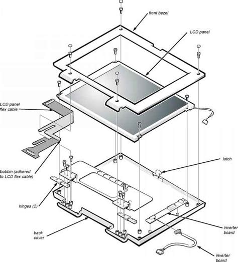 Exploded Views Of Components And Assemblies Dell Inspiron 3000