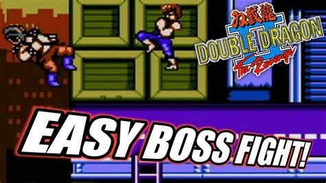Double Dragon 2 Nes Tips How To Beat The First Boss Easy Double