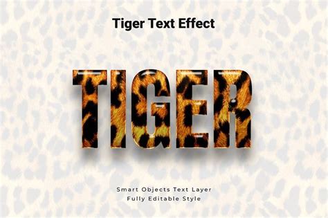 Tiger Psd Text Style Effect Text Effects Photoshop Text Effects