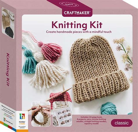 Craft Maker Knitting Kit Craft Kits Art Craft Adults Hinkler