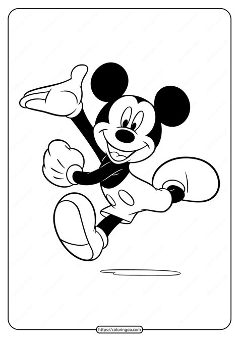 1000 plus free coloring pages for kids including disney mickey mouse coloring pages. Printable Mickey Mouse Running Coloring Page