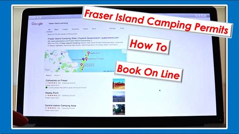 How To Book Fraser Island Camping Permits On Line Tips Youtube