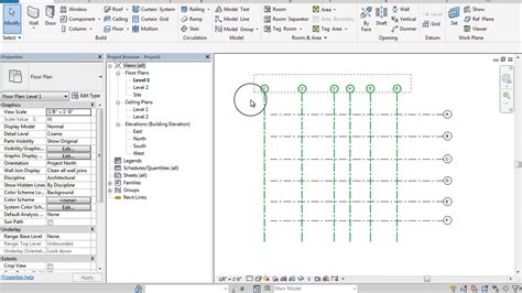 14 1 Revit Project Grids And Levels Youtube