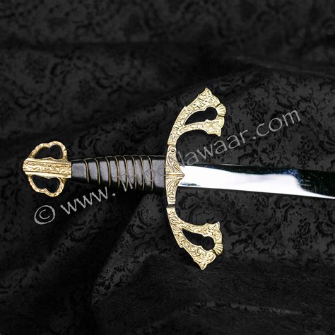 classic gold and silver belly dance scimitar tribe nawaar