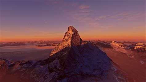 Matterhorn Mountain - Switzerland Scenery (8) - Flight Simulator Addon 
