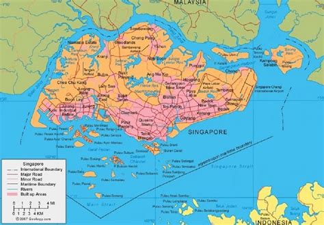 Gambar Peta Singapura Gambar Peta