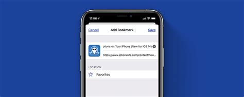 Make it with no extra request fee. How to Bookmark a Page in the Safari App on Your iPhone & iPad