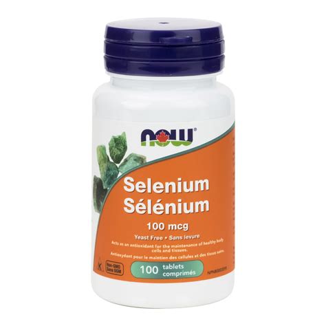 Now Selenium 100 Mcg Tablets Aviva Natural Health Solutions