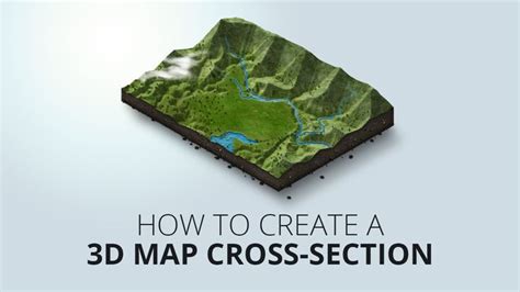 How To Create An 3d Map Cross Section Map Map Generator Photoshop