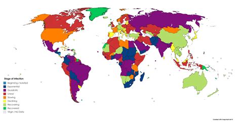 The pathogen had chosen the right place to linger, the most populous country on earth. OC World map of countries by growth rate of COVID-19 cases (as of 11 May 2020) : dataisbeautiful
